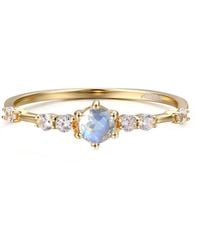 Azura Jewelry New York - The Center Of The Universe Moonstone Ring Vermeil - Lyst
