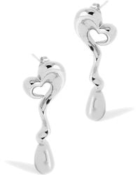 Potoska - Heart Maxi Face On Stud Earrings - Lyst