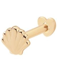 Vanhi - 14K Solid Shell Flat Back Stud - Lyst