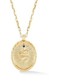 Dower & Hall - Snake Talisman Necklace - Lyst