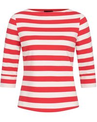 Marianna Déri - Top With Boat Neckline Striped - Lyst