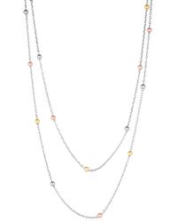 Spero London - Rose Dorissa Multicolour Sterling Beaded Double Necklace - Lyst