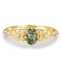 Azura Jewelry New York - Wildflower Moss Agate Ring Solid - Lyst