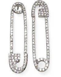 Jagged Halo Jewelry - Pin Up Safety Pin Earrings - Lyst
