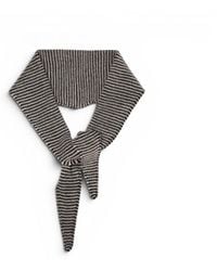Loom & Cove - 100% Cashmere Stripe Triangle Scarf - Lyst