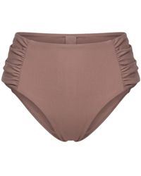 Veroni Swim - Neutrals Naomi High-Waist Bottoms - Lyst