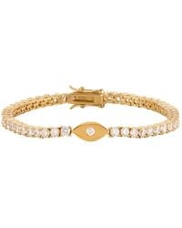 Karma and Luck - Hopeful Abundance Evil Eye Tennis Bracelet - Lyst