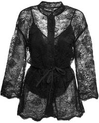 concept A trois - Lace Tunic Blouse With Tank Top Included - Lyst