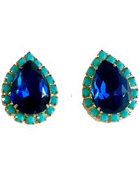 The Pink Reef - Pear Stud - Lyst
