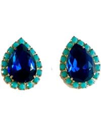 The Pink Reef - Pear Stud - Lyst