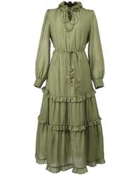 Smart and Joy - Tiered Ruffles And Panels Blouse-Dress - Lyst