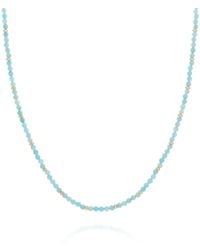 Nellou Jewellery - Amazonite Orbit Necklace - Lyst
