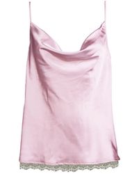 Noblesse Oblige - Cowl Neck Camisole With Lace - Lyst
