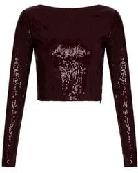 Thisisu Collection - Sylvie Sequin Crop Top - Lyst