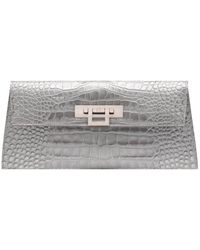 Lalage Beaumont - Fonteyn Clutch Orinoco Print Calf Leather Handbag - Lyst