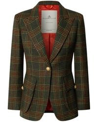 The Extreme Collection - Checked Wool Blazer Grant - Lyst