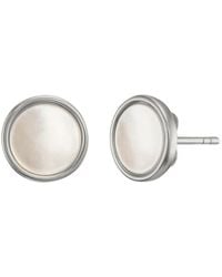 Unaloe - Round Stud Earrings - Lyst