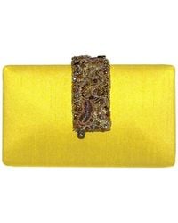 Simitri - Sunflower Beaded Fringe Clutch - Lyst