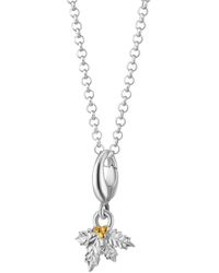 Lily Charmed - Sterling Christmas Holly Charm Necklace - Lyst