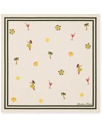 Gresham Blake - Neutrals Hawaiian Silk Pocket Square - Lyst