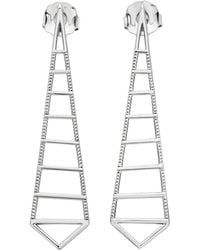 Lucy Quartermaine - Solid Sterling Egyptian Pyramid Earrings - Lyst
