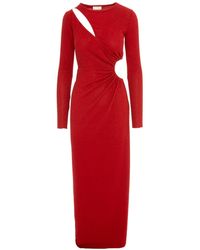 ROSERRY - Mykonos Glitter Jersey Cut Out Maxi Dresss In - Lyst