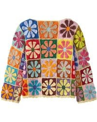 Ana Chic - Flower Square Handmade Crochet Jumper - Lyst