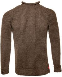 Arthur Beale - Neutrals Fisherman Jumper - Lyst