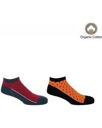 Peper Harow - Made in England - Polka Organic Trainer Socks Bundle - Lyst