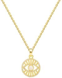 Lavani Jewels - Goldplated The Third Eye Necklace - Lyst