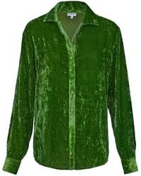 At Last - Silk Velvet Karen Shirt - Lyst