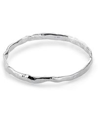 Lulu and Boo Jewellery - Luna Solid Sterling Bangle - Lyst