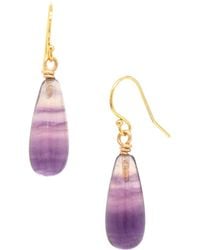Lori Kaplan Design - Fluorite Drop Earrings Xiv - Lyst