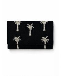 Pick Happy - Velvet Mini Clutch Deep Forest Beading - Lyst