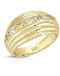 Glamrocks Jewelry - Inner Light Dome Ring - Lyst
