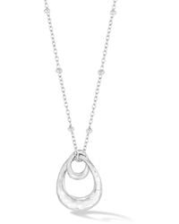 Dower & Hall - Entwined Small Double Oval Pendant - Lyst