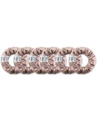 6Fiftytwo® - Neutrals Pure Mulberry Mini Silk Scrunchies - Lyst