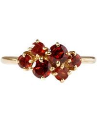 Lee Renee - Garnet Cluster Ring - Lyst