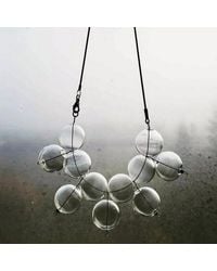 Laura Daili - Neutrals Royal – Blown Glass Bubbles Necklace - Lyst