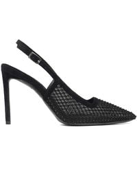 Ginissima - Iana Suede-Mesh Shoes With Sparkling Details - Lyst