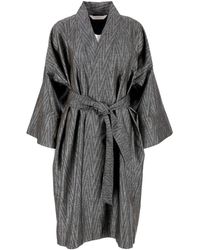 Decoflux Home - Cotton Maternity Robe Twist Dark, Mt - Lyst