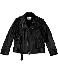 Hegarty - Leather Biker Jacket - Lyst