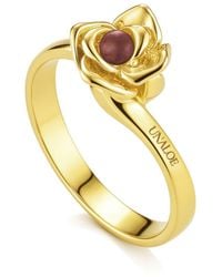Unaloe - Magnifica Ring, -Plated Ruby - Lyst