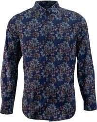 lords of harlech - Floral Button-Down Cotton Shirt - Lyst