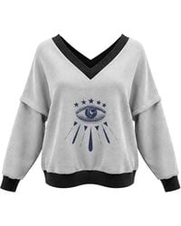 BEIRA - Victoria V-Neck Sweatshirt – Starry Eye - Lyst