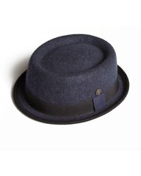 Dasmarca Hats - Tony Felt Skimpy Brim Short Brim Rude Boy Mod Style Porkpie Hat - Lyst