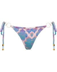 Sophia Alexia - Orchid Paradise Tahiti Tie Bikini Bottom - Lyst