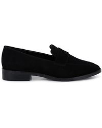 Rag & Co - Zofia Suede Penny Loafers In - Lyst