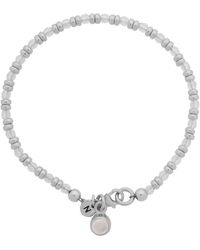 Nellou Jewellery - Neutrals Linear April Birthstone Bracelet Crystal Sterling - Lyst
