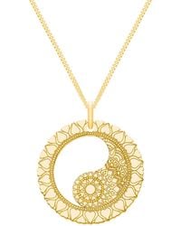 CarterGore - Medium Mandala Yin Yang Pendant Necklace - Lyst
